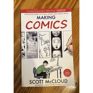 Making Comics Scott McLoud Paperback Manga Graphic Novels Advanced Copy 2006